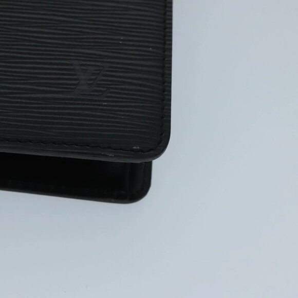 LOUIS VUITTON Epi Pochette Homme Clutch Bag Black Noir - Picture 10 of 15